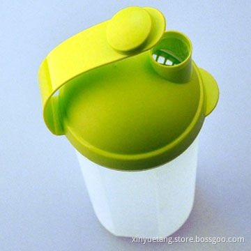 400ml portable nutrition water bottle, smart shaker with multiple containers, plastic shaker bottle